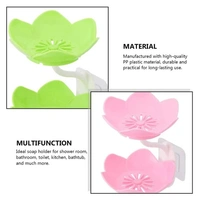 2LAYER FLOWER SOAP DISH DABBLE LAYER FLOWER SELF DRAINING SOAP DISH HOLDER,  (1660)