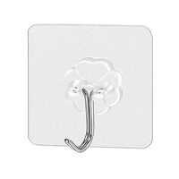 12PCS WALL HOOK ADHESIVE, 12PCS Adhesive Wall Hooks – Strong, Damage-Free Hanging Solution (143)
