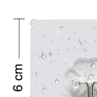 12PCS WALL HOOK ADHESIVE, 12PCS Adhesive Wall Hooks – Strong, Damage-Free Hanging Solution (143)