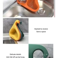 HOOK DRAIN STRAINER SWAN DRAIN STRAINER FOR DRAINING KITCHEN WASTE IN SINKS AND WASH BASINS. - GREEN COLOUR (1300)