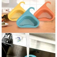 HOOK DRAIN STRAINER SWAN DRAIN STRAINER FOR DRAINING KITCHEN WASTE IN SINKS AND WASH BASINS. - GREEN COLOUR (1300)
