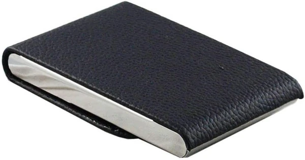 Leather Card Wallet New - Black