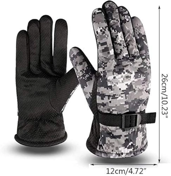 Winter Gloves Army Style - Mercury