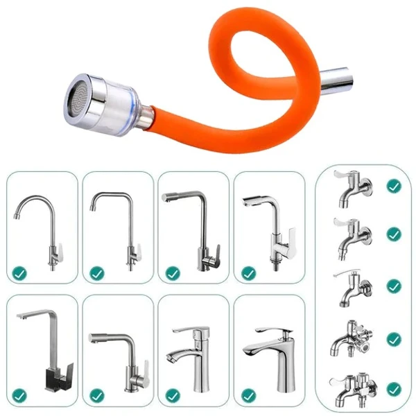 WATER TAP EXTENDER 18CM - International Orange