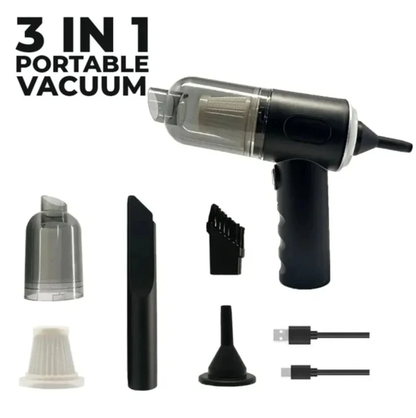 3IN1 VACUUM CLEANER RECHARGEABLE - Black