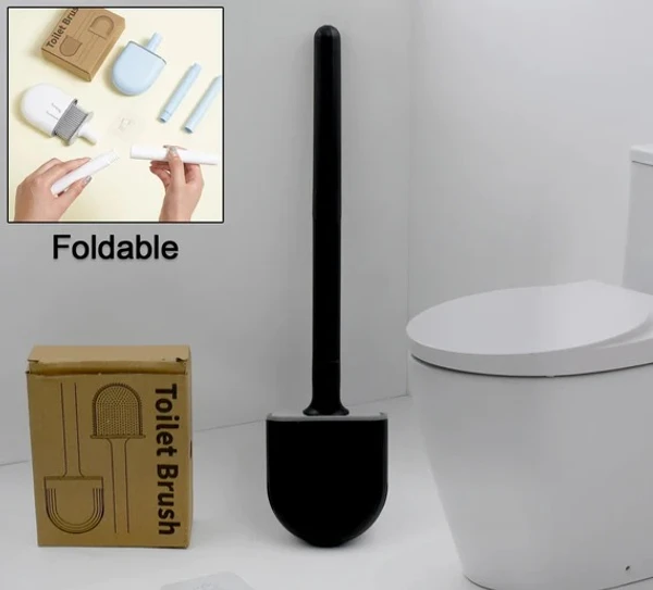 FOLDABLE SILICON TOILET BRUSH