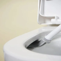 FOLDABLE SILICON TOILET BRUSH, Foldable Silicone Toilet Brush – Compact & Hygienic Cleaning Solution (974)