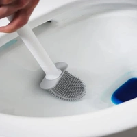 FOLDABLE SILICON TOILET BRUSH, Foldable Silicone Toilet Brush – Compact & Hygienic Cleaning Solution (974)