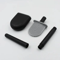 FOLDABLE SILICON TOILET BRUSH, Foldable Silicone Toilet Brush – Compact & Hygienic Cleaning Solution (974)