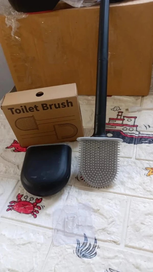 FOLDABLE SILICON TOILET BRUSH