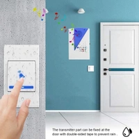 WIRELESS DOOR BELL,  Wireless Doorbell – Convenient, Easy Installation & Long-Range Connectivity (523)