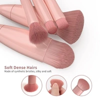 MAKEUP BRUSH SET WITH MIRROR,  Elegant Makeup Brush Set with Mirror – Perfect for On-the-Go Beauty (1348)