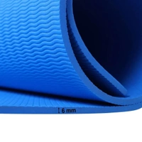YOGA MAT 6MM Yoga Mat for Men Yoga Mats for Women Exercise mat for home workout Yoga mat for women gym mat Anti Slip Yoga mat Workout mat Gym mats for workout at home (4mm, Blue) (1083)