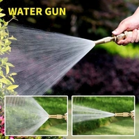 GOLDEN WATER NOZZEL,  Golden Water Nozzle – Adjustable High-Pressure Brass Sprayer for Garden & Cleaning (1365)