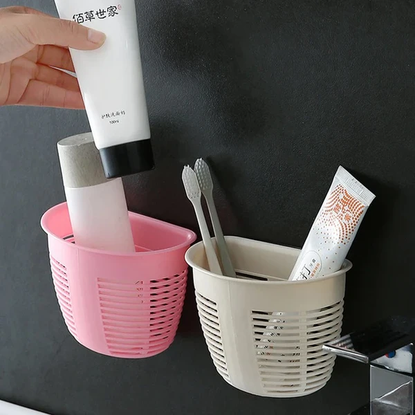 WALL MOUNT STORAGE PLASTIC - Cream Can