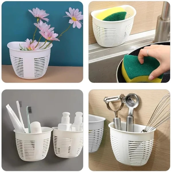 WALL MOUNT STORAGE PLASTIC - Cream Can