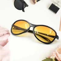 NIGHT DRIVING GLASS, Night Driving Glasses – Anti-Glare HD Vision Glasses for Men & Women | UV Protection Yellow Lens for Safe Nighttime Driving(948)