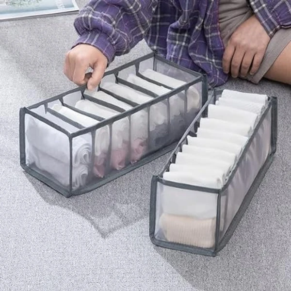 7GRID CLOTH ORGANIZER  - WHITE