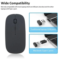 WIRELESS MOUSE Laptop Mouse, Smart Mini Receiver Wireless Mouse 1600DPI Optical Resolution with 2.4G Connector for Laptop for Desktop PC (258)