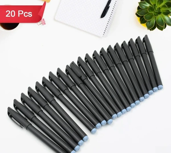 20PCS BLACK WRITING PEN - Black