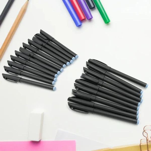 20PCS BLACK WRITING PEN - Black