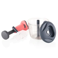 1100ML PUSH CHOPPER, 1100ML Push Chopper - Manual Vegetable Cutter with Stainless Steel Blades(1115)