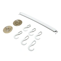 6IN1 TOWEL HANGER, 6 in 1 Self Adhesive Towel Hanger with 6 Hooks | Wall Mounted Multi-Purpose Bathroom & Kitchen Organizer (1412)