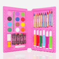 42PCS COLOR BOX Art and Craft Color Kit (Crayons, Water Color, Sketch Pens) - 42 Pcs (1844)