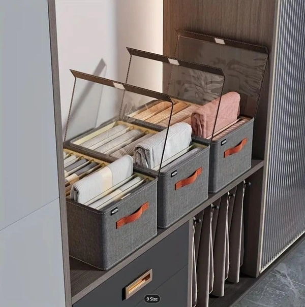26L STORAGE WITH LID, 26L Storage Bag with Lid | Large Wardrobe Organizer for Clothes, Blankets & Household Storage(2555)