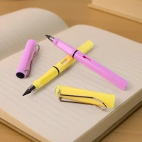 MAGIC PENCIL 2PCS, 2In1 Everlasting Pencil Replaceable Head With Eraser, Inkless Pencils Eternal, Infinite Pencil, Portable Everlasting Pencil Reusable Erasable, Magic Pencils for Kids Painting Stationary(991)