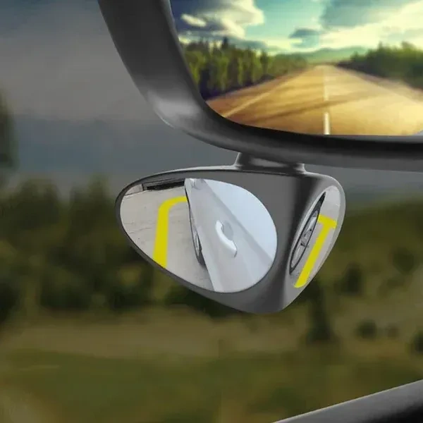 2IN1 360D BLIND MIRROR,2 in 1 Car Blind Spot Mirror 360 Rotation Adjustable HD Glass   (2371)    