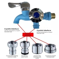 2IN1 WATER TAP FAUCET, 2 in 1 Water Tap | Multi-Functional Dual Outlet Water Faucet for Kitchen, Bathroom & Garden(2551)