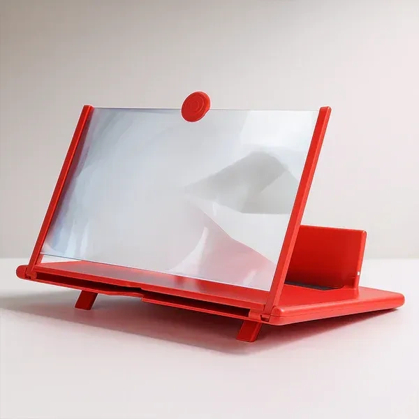 MOBILE PHONE VIDEO AMPLIFIRE, Portable 5D HD Mobile Screen Magnifier Stand – 8.5 Inch Foldable Phone Holder with Clear Optical Lens for Hands-Free Video Viewing, Reading & Gaming (No Power Needed)(174)