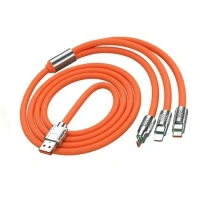 3IN1 CHARGING CABLE ORANGE (1809) - Blaze Orange
