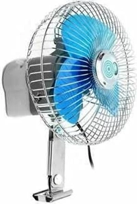 12W DC FAN, "12V DC Fan for Car, Truck, Tractor & Tempo – Powerful Cooling, Battery Operated" (877)