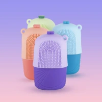 ICE ROLLER & SCRUBBER FOR FACE | FACE MASSAGER | REUSABLE SILICONE FACIAL ICE ROLLER FOR GLOWING & TIGHTEN SKIN (1 PC) (859)