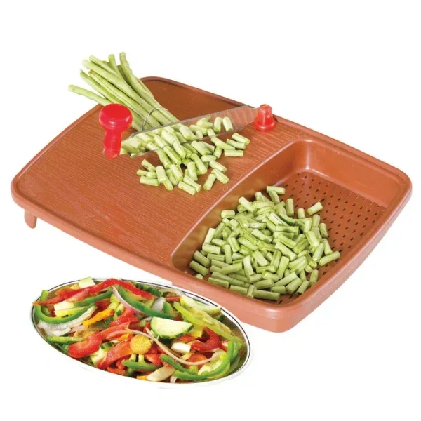 CUT N WASH Cut N Wash Box and tray used in all kinds of household kitchen purposes for cutting and washing within of fruits and vegetables. (1205)