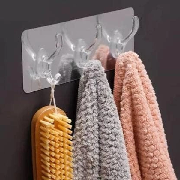 3IN1 TRANSPERT HOOK,  3-in-1 Transparent Hook – Versatile, Strong, and Reusable (2160)