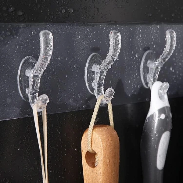 3IN1 TRANSPERT HOOK,  3-in-1 Transparent Hook – Versatile, Strong, and Reusable (2160)