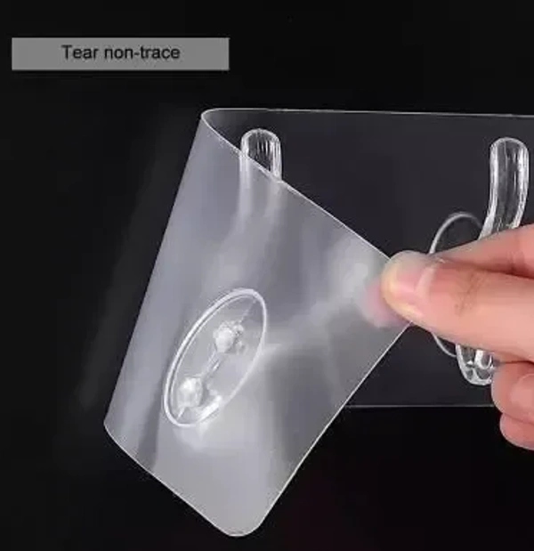 3IN1 TRANSPERT HOOK,  3-in-1 Transparent Hook – Versatile, Strong, and Reusable (2160)