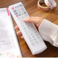 SILICON REMOTE COVER, 3 Pcs Stretchable Silicone Remote Cover Set | Transparent Dustproof & Waterproof Protective Case for TV, AC & Setup Box Remotes(2051)