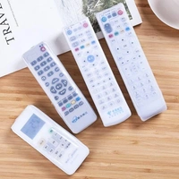 SILICON REMOTE COVER, 3 Pcs Stretchable Silicone Remote Cover Set | Transparent Dustproof & Waterproof Protective Case for TV, AC & Setup Box Remotes(2051)
