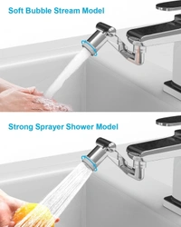 FAUCET HEAD EXTENDER, Faucet Head Extender – Adjustable & 360° Rotating Nozzle (1801)