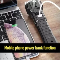 3W LED TORCH RECH., 2-in-1 Car Emergency Tool | Window Glass & Seat Belt Cutter with Rechargeable LED Flashlight(2529)