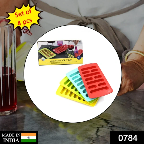 4PCS FANCY ICE TRAY, 4-Piece Fancy Ice Tray Set – Stylish & Reusable Ice Molds(902) - Pack of 4