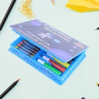 42PCS COLOR BOX, 42-Piece Complete Kids Art & Craft Stationery Set – Multi-Color Sketch Pens, Oil Pastels, Crayons, Watercolors, and Tools in Reusable Organizer Case(1844)