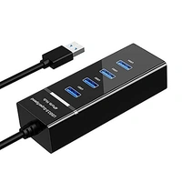 3.0 USB HUB, 4-Port USB Hub SuperSpeed 3.0 | High-Speed Slim Multiport Adapter with 1 Ft Cable & LED Indicator | Compatible with Pen Drive, Mouse, Keyboard, Mobile & Tablet(2482)