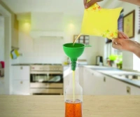 SILICON FUNNEL Food-Grade Silicone Funnel: Safe & Easy Transfer for Liquids & Grains (1 Pc) (1839)