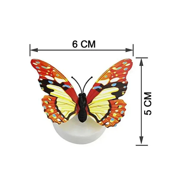 BUTTERFLY DECORATION LIGHT The Butterfly 3D Night Lamp Comes With 3D Illusion Design Suitable For Drawing Room, Lobby.N (Loose)