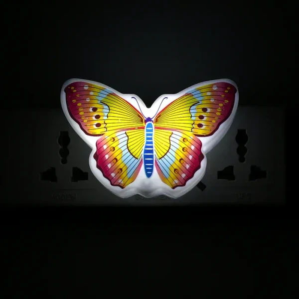 BUTTERFLY NIGHT LIGHT Night Light Comes With 3D Illusion Design Suitable For Drawing Room, Lobby, Energy-Saving, Light LED Decorative Night Light (1 Pc)